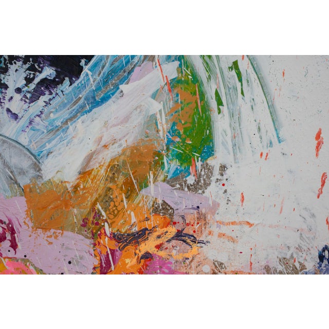 Contemporary Abstract Acrylics/Mixed Media on Canvas "Lumiere" by Carolina Alotus For Sale - Image 11 of 12