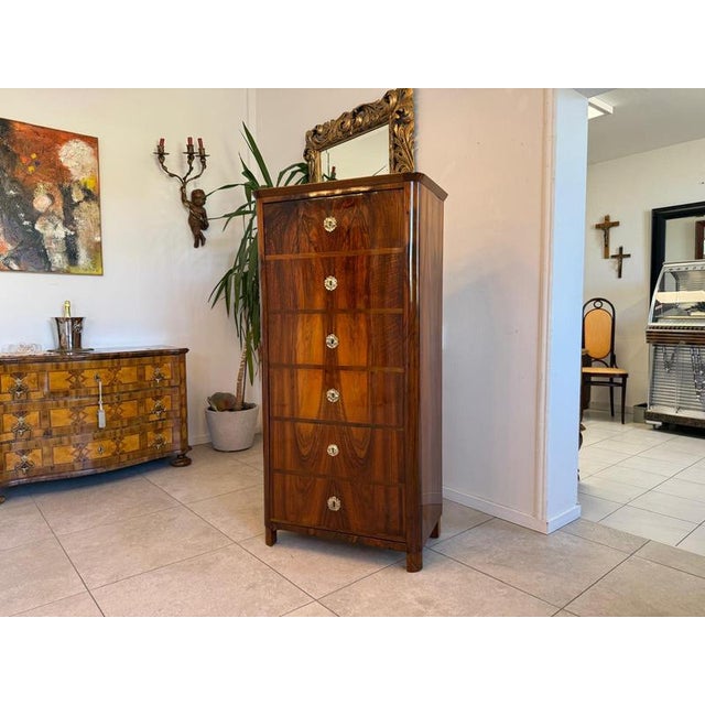 Restored Biedermeier Cabinet - Shellac Hand Polish Dimensions: Height x Width x Depth 156 x 76 x 44 cm Restored/renovated...