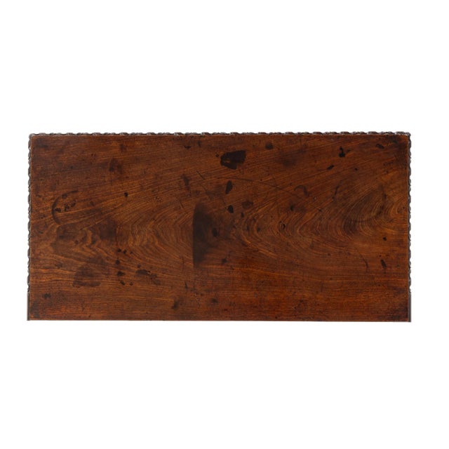 Antique George III Mahogany Tea Table For Sale - Image 4 of 11