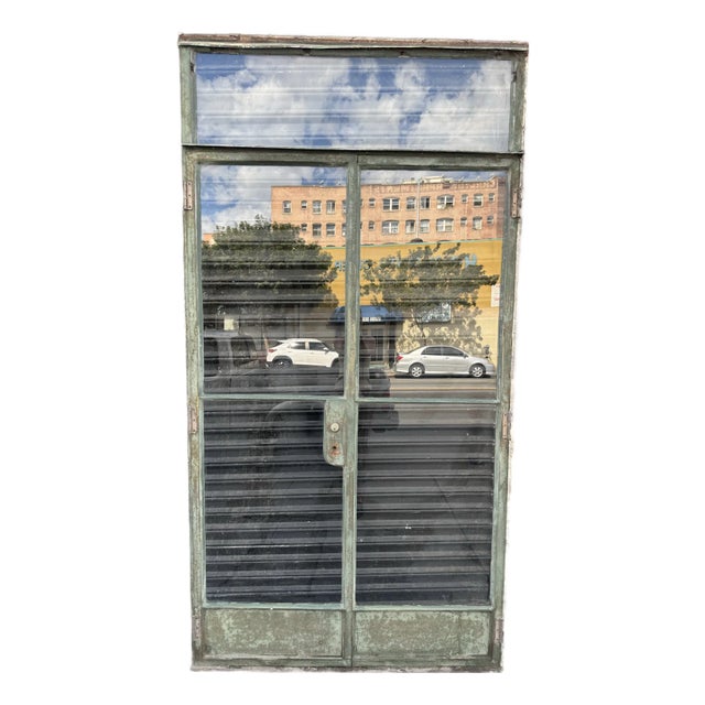 Authentic 1936 Art Deco Metal French Doors From the Harold S. Anderson Estate, Bel Air For Sale