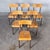 Brown Vintage French Stacking Dining Chair, 1950s For Sale - Image 8 of 13