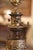 Metal 19th Century French Repousse Brass Oil Table Lamp With Tavern Scenes For Sale - Image 7 of 12