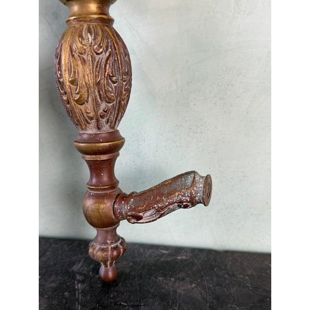 Pair of Monumental Cast Bronze Neoclassical Door Pull Handles For Sale - Image 11 of 11