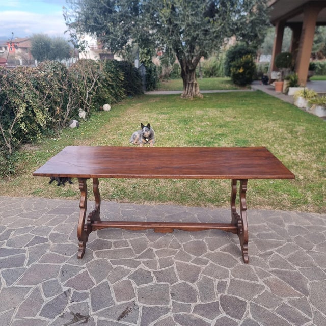 Brown Tuscan Walnut Refectory Table, 1759 For Sale - Image 8 of 10