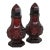 Avon Cape Cod Collection Ruby Red Glass Salt and Pepper Shakers 2pc Pair 4986b For Sale