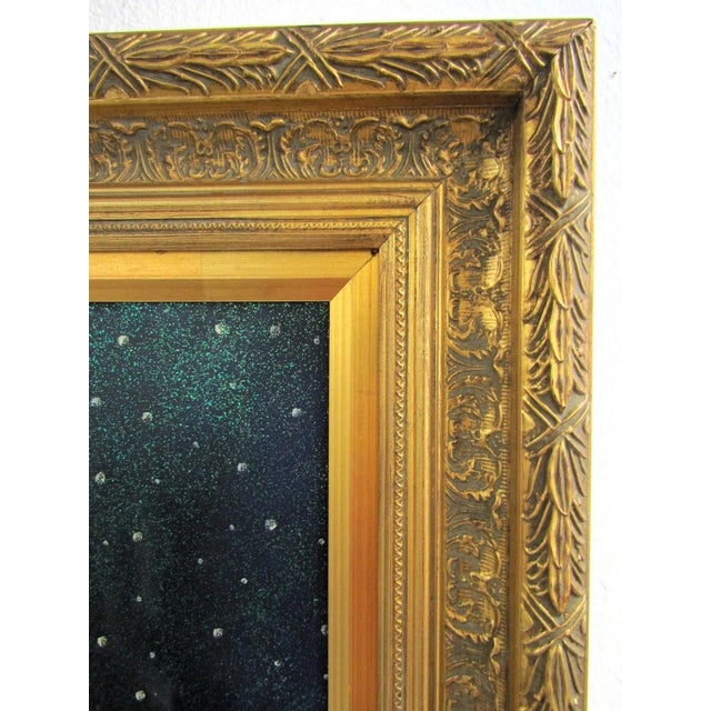 Wood 1990s Large Christopher Radko Oil Painting "Christmas Joy" Ltd. Ed. 160/500 Framed Coa For Sale - Image 7 of 15