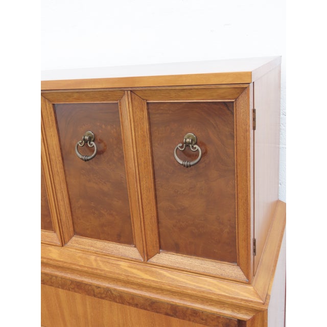 Basic Witz Mid Century Modern Tall Chest of Drawers Highboy 6575 For Sale - Image 9 of 17