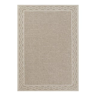 Erin Gates by Momeni Saybrook Ripple Grey Indoor/Outdoor Area Rug 2' X 3' For Sale