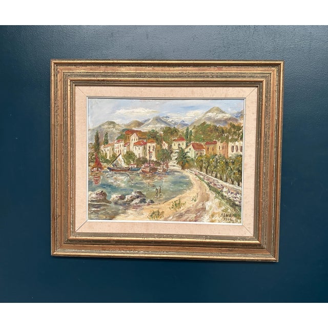 Kewe, Coastal Village, 1984, Oil Painting on Panel, Framed For Sale - Image 15 of 15