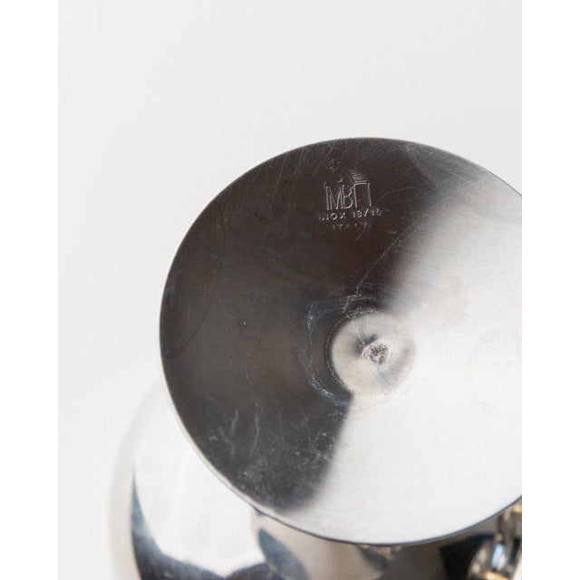 Vintage Stainless Steel Champagne Bowls in Bamboo, Italy, 1970s, Set of 6 For Sale - Image 10 of 11