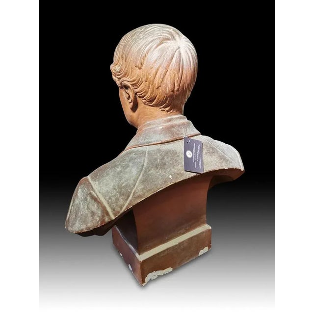 19th Century Busts, Set of 2 For Sale - Image 4 of 9