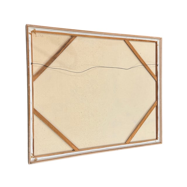 Mid-Century Modern Mid-Century Modern Abstract Oil on Canvas by Edith Ferullo (1928-2008) For Sale - Image 3 of 6
