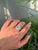 A striking expression of modern glamour, this aquamarine cocktail ring captivates with one luminous ice-blue aquamarine...