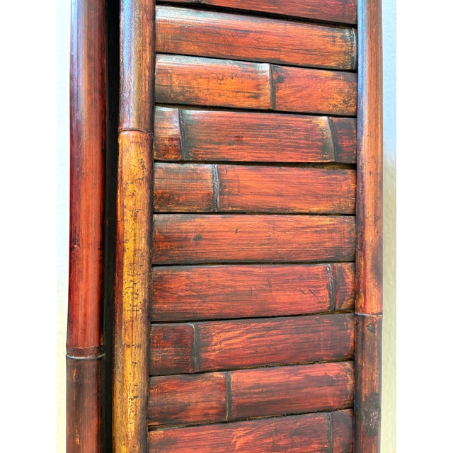 Chinoiserie Vintage Tortoiseshell Bamboo Rectangular Planter Box For Sale - Image 3 of 12