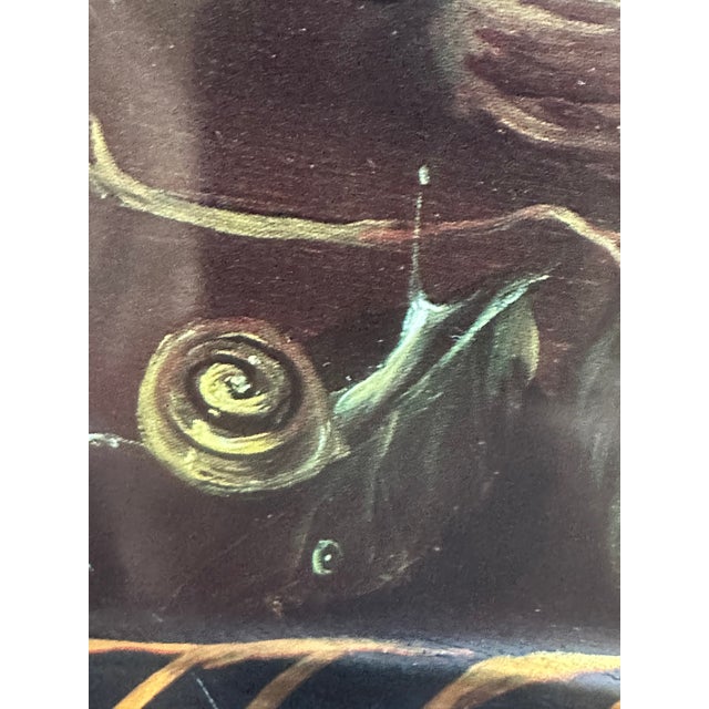 1990s Ian Logan London English Tole Serving Tray 22" X 17" Painting by Mimi Roberts For Sale In New York - Image 6 of 18