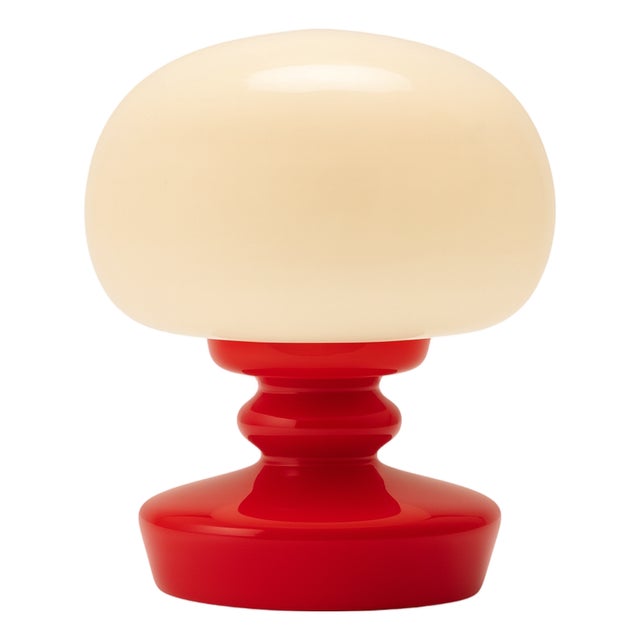 Glass Table Lamp by Štěpán Tabera for OPP Jihlava, Czechoslovakia, 1970s For Sale