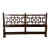 1970s Baker Hollywood Regency Style Walnut Fretwork King Size Headboard For Sale