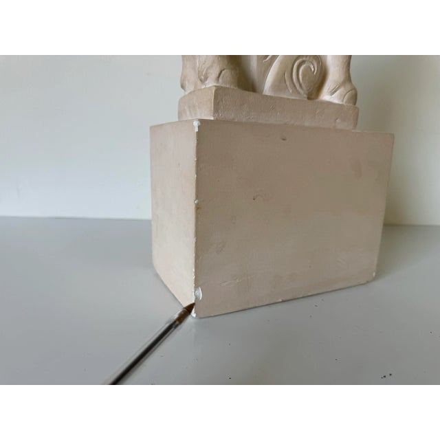 White Vintage Chinese Ceramic - Plaster Horse Sculpture For Sale - Image 8 of 12