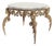 Rococo Table in Gilded Bronze with Marble Top, 1800s For Sale