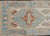 Turkish Oushak Wool Runner Rug Turquoise & Beige Handmade Rug 3'1" X 12'2" For Sale - Image 9 of 10
