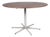 Dining Table in Circular Walnut attributed to Piet Hein and Bruno Mathsson for Fritz Hansen For Sale