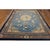 Wool Room Size Antique Medallion Chinese 1880s Knotted Rectangle Blue Peking Rug For Sale - Image 4 of 9