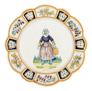 Henriot Quimper Faience Plate