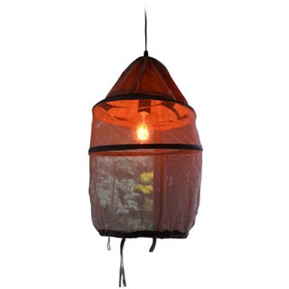 French Beekeeper's Hat Pendant Light For Sale