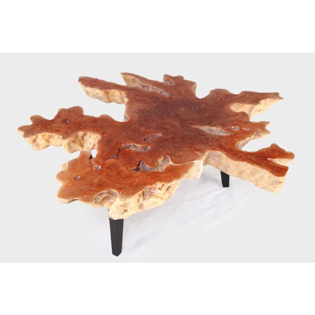 Modern Lychee Living Edge Coffee Table 97 For Sale - Image 4 of 6