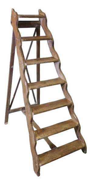 19th Century Pine Step Ladder, 1890s