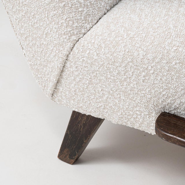 1950s Czech MCM Upholstered Armchairs By J. Halabala - A Pair For Sale - Image 10 of 18