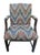 Vintage Schumacher Upholstered Flamestitch Arm Chair For Sale In Charlotte - Image 6 of 18