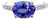 Natural Tanzanite Diamond Ring 6.5 14k WG 2.05 TCW Certified For Sale