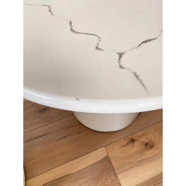 Pair of 1980s Lacquer Round Top End Tables For Sale - Image 4 of 8