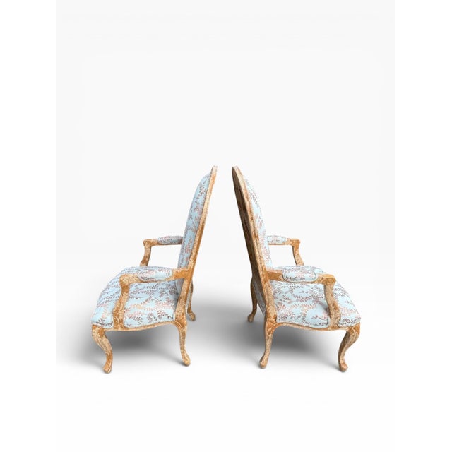 2000 - 2009 Custom Built French Country Chairs- a Pair For Sale - Image 5 of 14