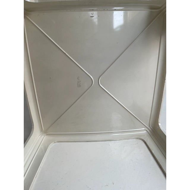 Mid-Century Modern Model 4984 Square Table in Moulded White Polyurethane by Gae Aulenti for Kartell, 1970s For Sale - Image 3 of 9