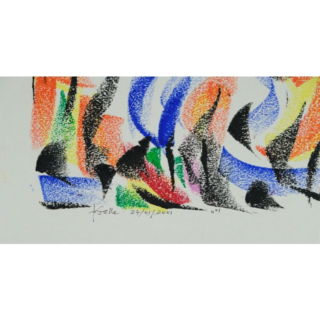 Françoise Galle, Night Forest, Pastel For Sale - Image 5 of 6