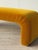 Gold 1980s Waterfall Bench in Golden Ochre Mohair For Sale - Image 8 of 9
