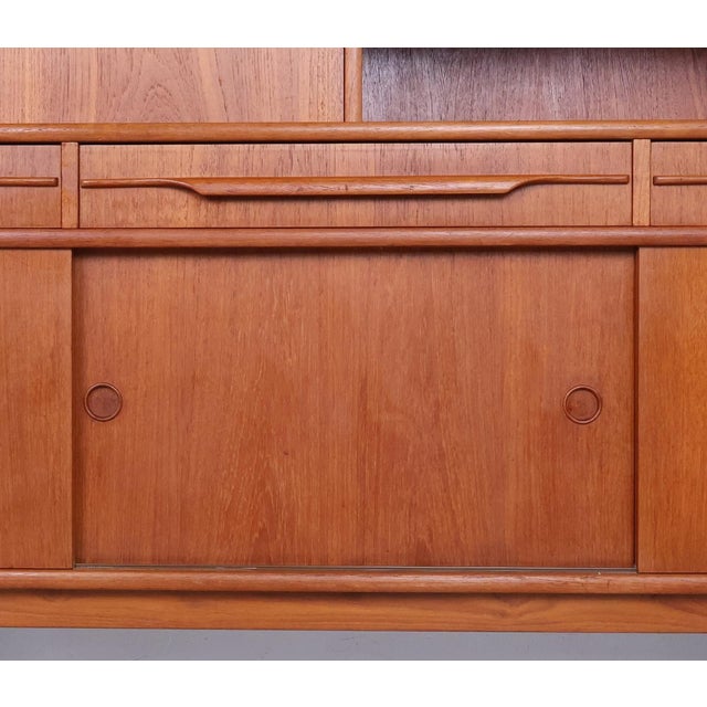 Vintage Danish Teak Highboard or Buffet, 1960s For Sale - Image 18 of 18