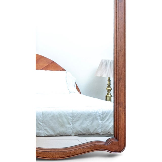 Brown Vintage French Provincial Carved Fruitwood Mirror by John Stuart for John Widdicomb For Sale - Image 8 of 16