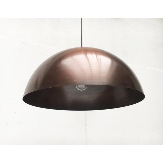 Mid-Century Copper Dome Pendant For Sale - Image 11 of 18