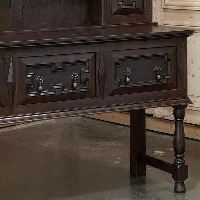 Vintage Welsh Oak Sideboard, Hand-Crafted, British Colonial, Mid-1900s For Sale - Image 13 of 18