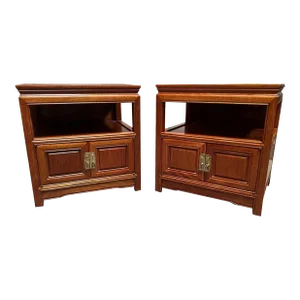Mid 20th Century Pair of Vintage Rosewood Night Stands