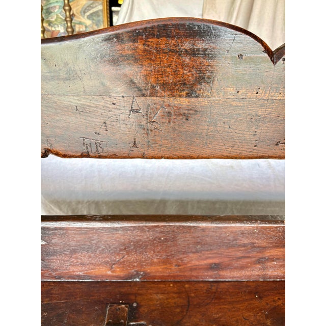 Late 18th Century 18th Century Italian Walnut Bench For Sale - Image 5 of 12