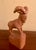 Chestnut Mid 20th Century Large Black Forest Wooden Ibex (Iberian) Carving For Sale - Image 8 of 12