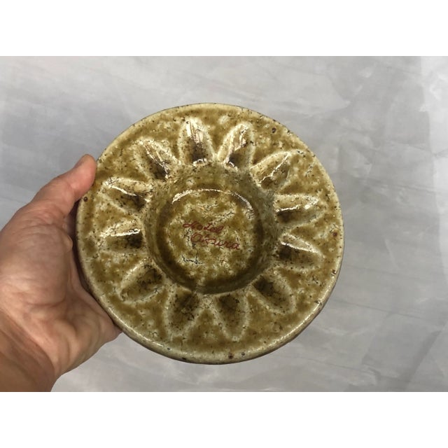 1960s Brutalist Pottery Hotel Ashtray Bowl For Sale - Image 9 of 11
