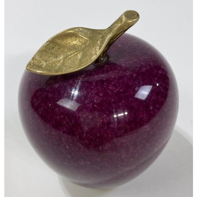 Vintage Stone Apple Paper Weight For Sale In Kansas City - Image 6 of 6