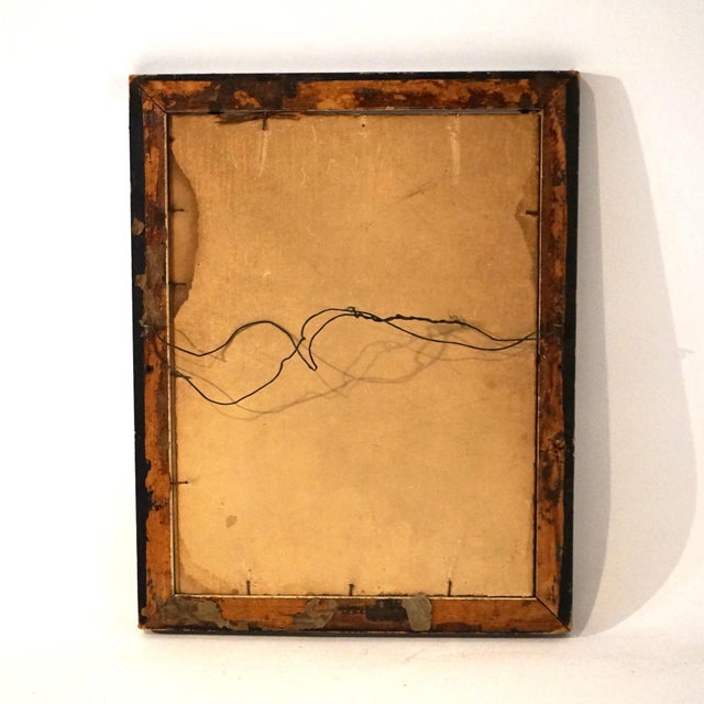 Arts & Crafts Antique Wallace Nutting Print “Larkspur”, Exterior Garden Scene", Signed, C1910 For Sale - Image 3 of 11