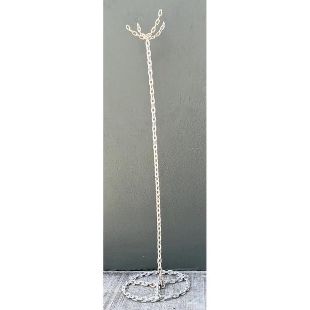 Vintage Chain Link Coat Rack For Sale - Image 10 of 11