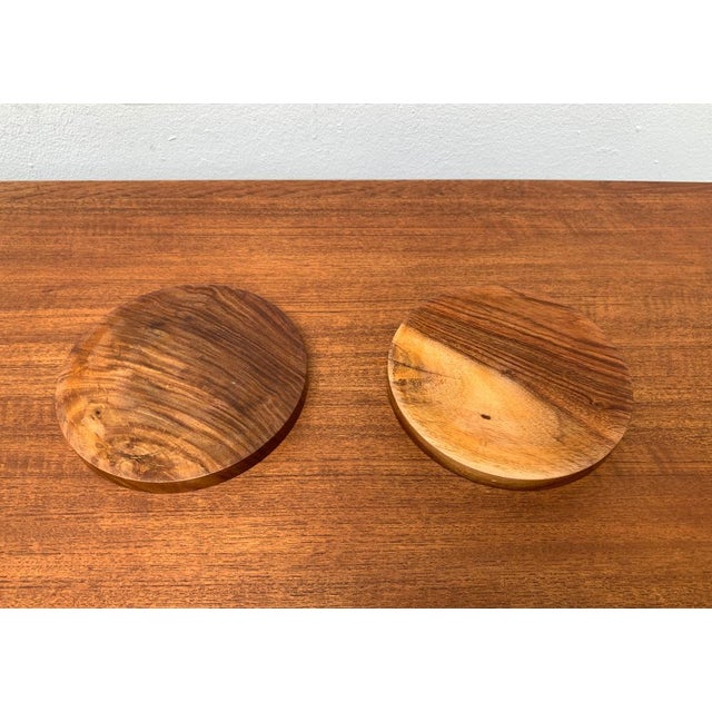 Mid-Century Wooden and Ceramic Plates, 1960s, Set of 2 For Sale - Image 14 of 18